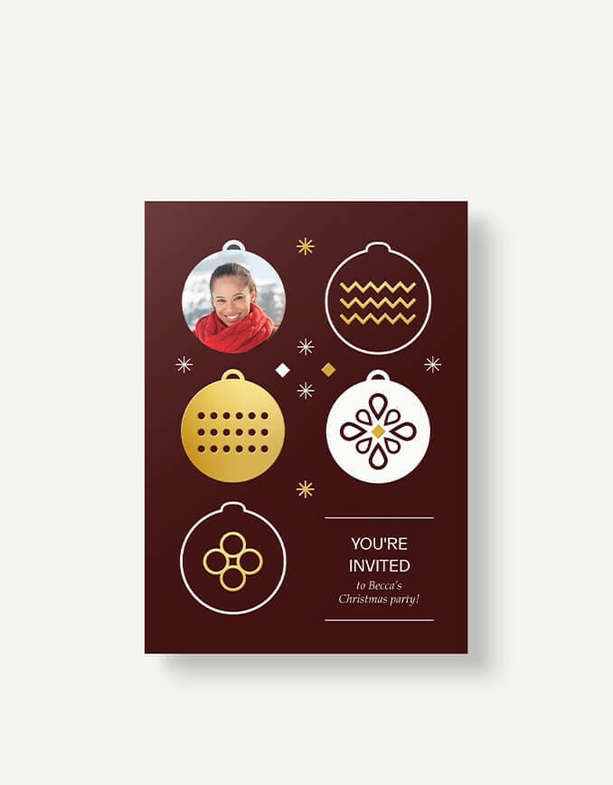 Holiday party invitations