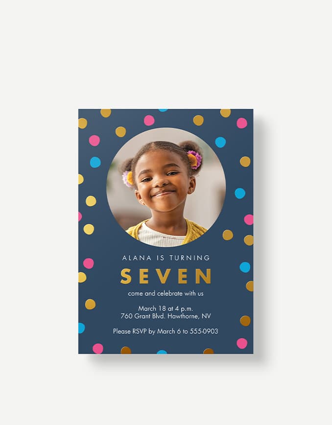 Birthday party invitations