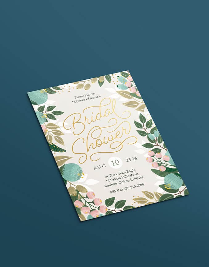 Bridal shower invitations