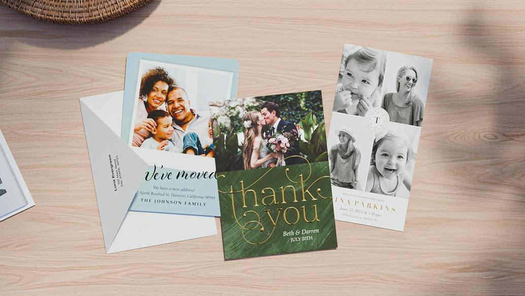 Signature flat cards