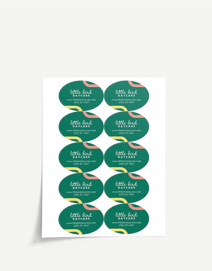 Same-day advertising labels