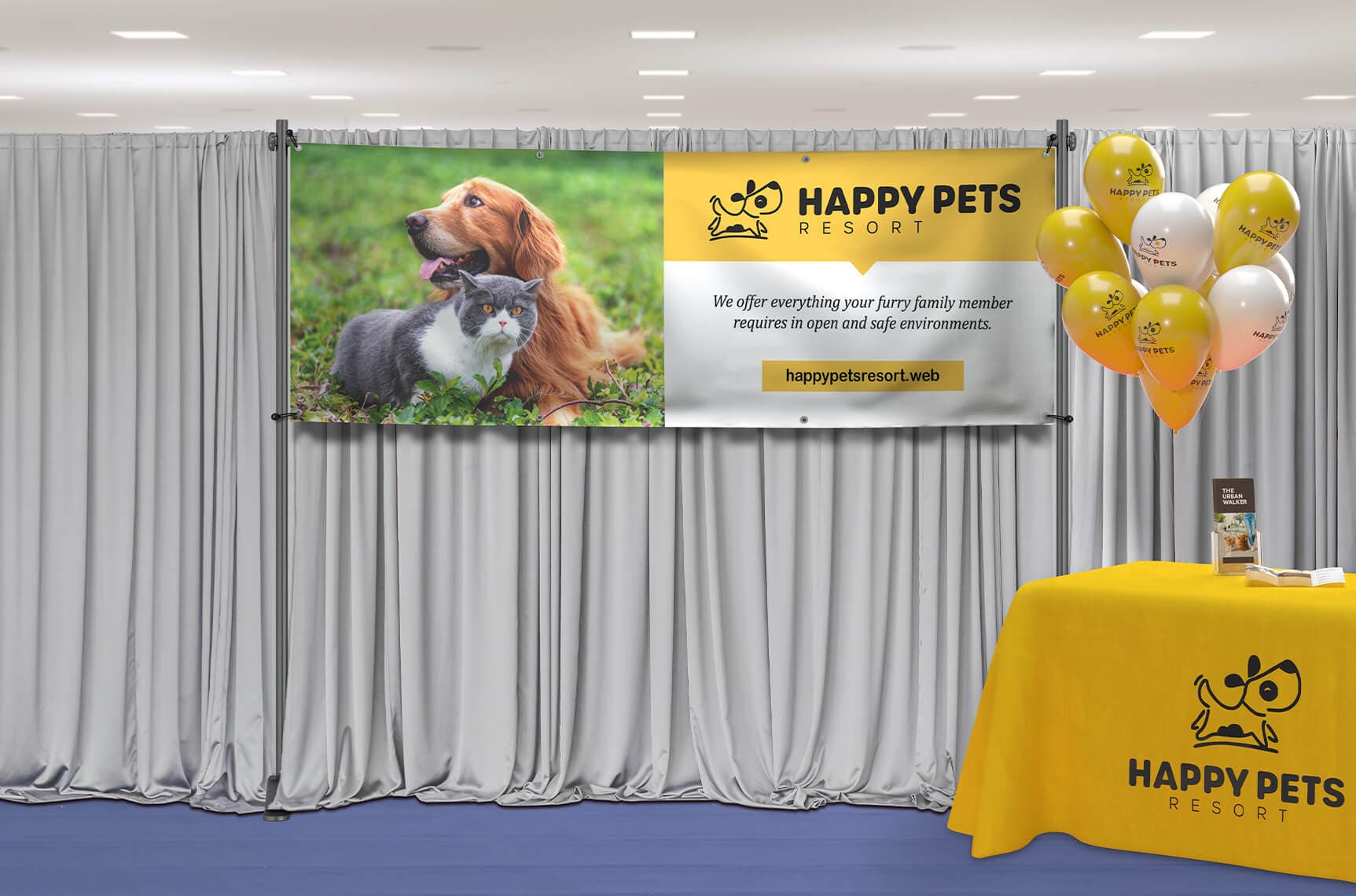 Banners with hanging accessories