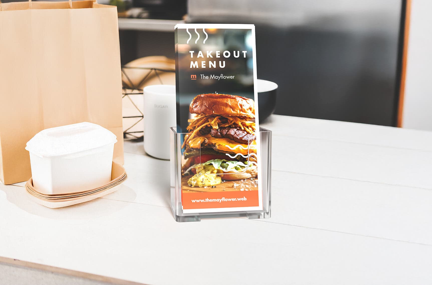 Turn brochures into takeout menus