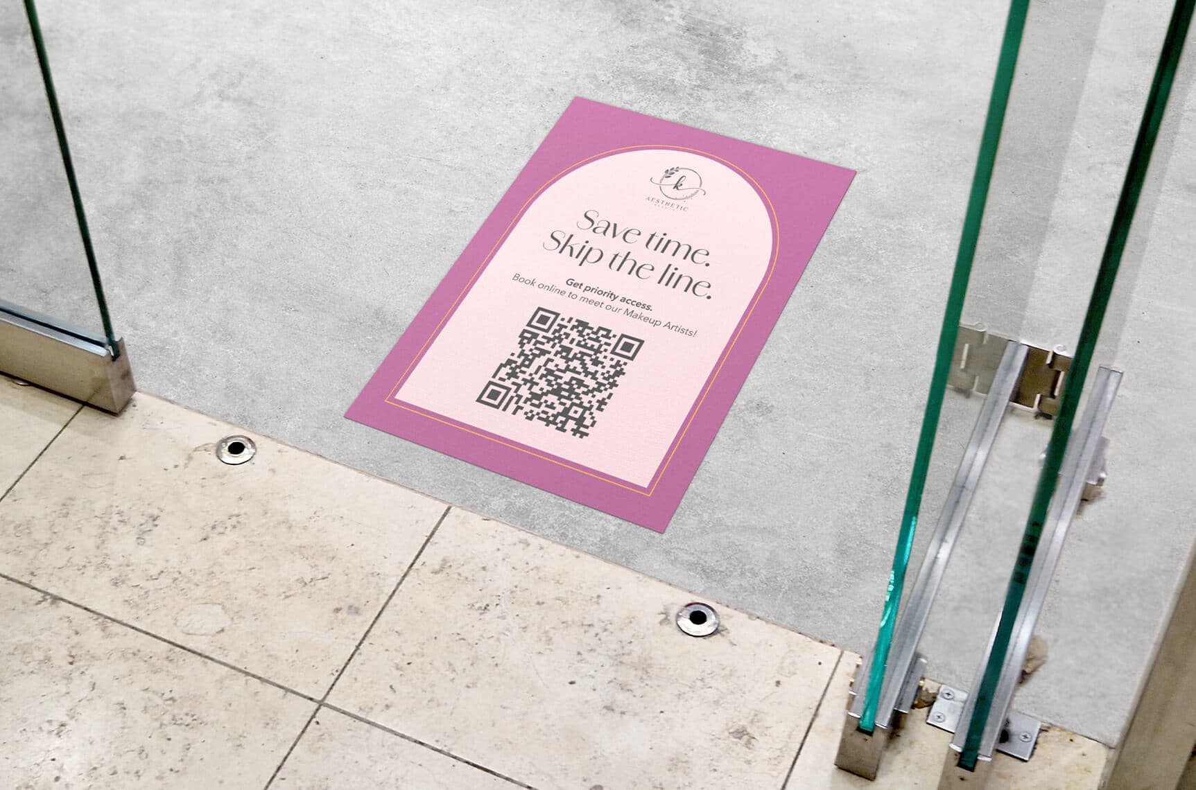 Book via QR code and skip the line