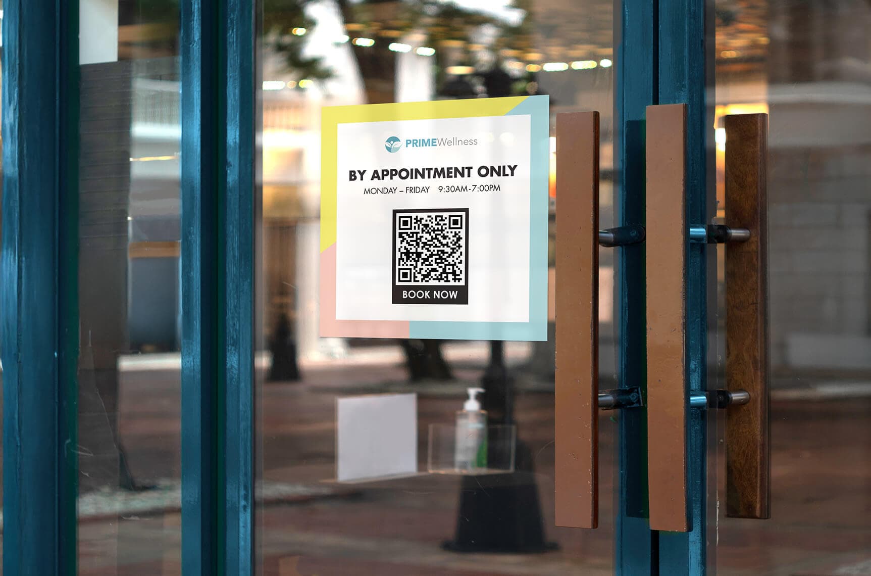 Personalize with QR code for easy appointment bookings