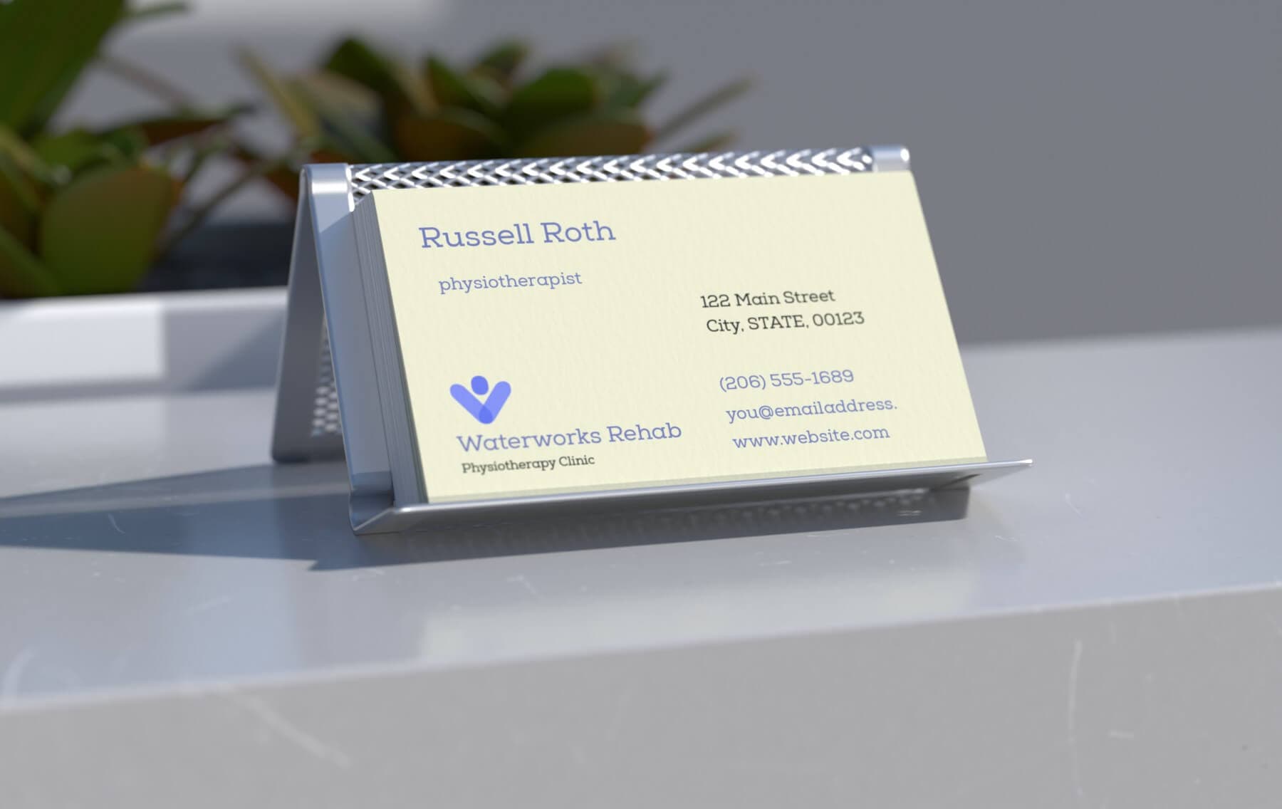 Try a subtle color to make your cards pop